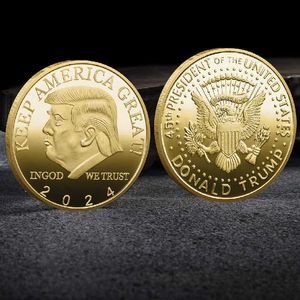 Arts et artisanat Production de diverses pièces commémoratives en métaux précieux, médailles commémoratives pour les pièces commémoratives Trump T240306