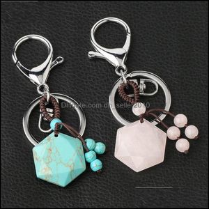 Arts And Crafts Seven Chakra Hexagonal Diamond Crystal Key Chain 17 T2 Drop Delivery 2021 Home Garden Arts Crafts Dhseller2010 Dhrsy