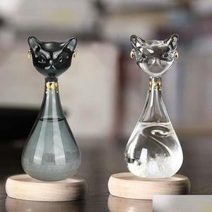 Arts And Crafts Weather Forecast Glass Bottle Tempo Water Drop Creative Craft Gifts Gayer Anderson Cat From British Museum Fy2377 De Dhh9H