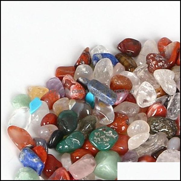Arts et artisanat en gros 100 g de pierres d￩gouliantes mixtes Crystals Bk Gemles naturelles Guilation Rock Healing Reiki Garden Decoration Otfan
