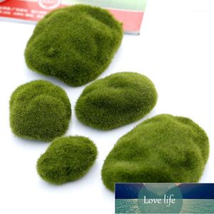 Artes y manualidades al por mayor- 3 piezas de musgo artificial verde natural decorativo micro paisaje ornamento para el hogar bonsai gnomos suculentos miniatura1