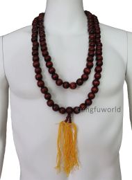 Collier de perles de prière bouddhiste pour costume Shaolin Kung fu, uniforme Tai chi, veste Wushu des arts martiaux