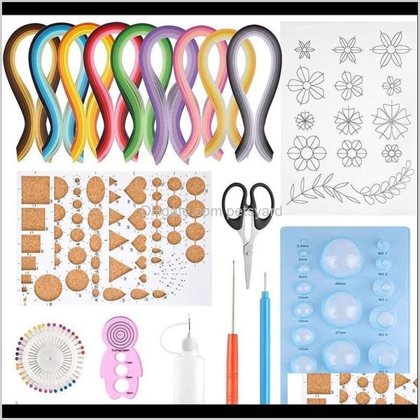 Arts, Cadeaux Maison Jardin / 18 Pcs Papier Quilling Kits Ensemble De Bricolage Avec, Quilling, Autres Arts Et Artisanat Drop Delivery 2021 Qg5Oo