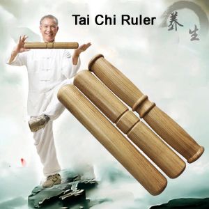 Arts Bâton de Tai Chi de haute qualité, règle en bois massif, Arts martiaux, règle Taiji, équipement d'exercice Kungfu pour débutants, Artes Marciales