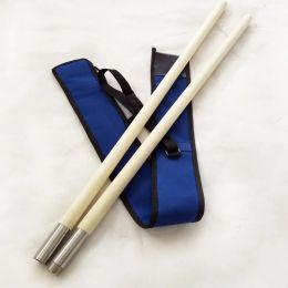 Arts Wushu – bâton à sourcils, bâton combiné, couture en acier inoxydable, pliable, courte barre blanche d'urgence, deux bâtons