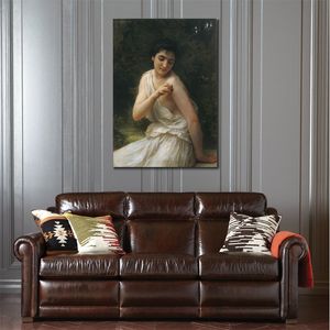 Oeuvre sur toile le papillon William Adolphe Bouguereau Reproduction de peinture à l'huile Portrait classique peint à la main