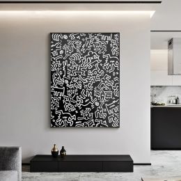 Imágenes de obras de arte póster decorativo lienzo abstracto nórdico pintura de la sala de estar estampados de arte de pared estampados modernos decoración del hogar