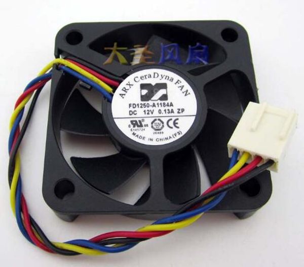 ARX FD1250-A1184A DC12V 0.13A 50*50*10mm 5CM ventilateur de refroidissement à quatre fils