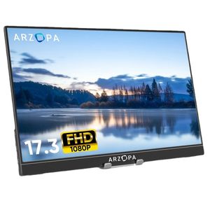 ARZOPA-Monitor portátil FHD de 17,3 