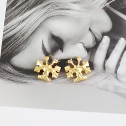 Als originele Designer oorbellen Hoops Logo Gedrukte gouden zilveren kleur Messing Luxe hoepels topkwaliteit mode sieraden voor vrouwelijke meisjes
