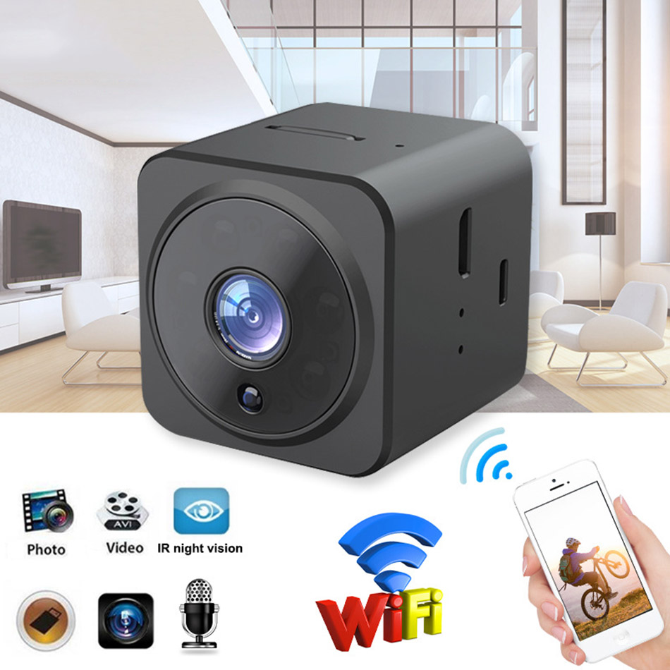 AS02 WiFi Mini IP Kamera Sicherheit Schutz Smart Home Micro Camcorder Nacht Einfache Installation Mobile Erkennung Babyphone