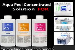 AS1 SA2 AO3 Aqua Peeling Solution 400 ml par bouteille Hydra Dermabrasion Face propre Nettoyage Nettoyage Noir Exportation de liquide Réparation 9241188