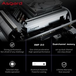 Asgard – mémoire de serveur d'ordinateur de bureau, modèle ddr4, capacité 8 go 16 go 32 go, fréquence d'horloge 3600/4000MHZ, dimm, 240314