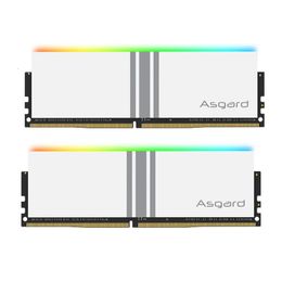 Asgard DDR4 RAM PC 8GBx2 16GBX2 3200MHz 3600MHz RGB RAM Blanco polar para escritorio 240322