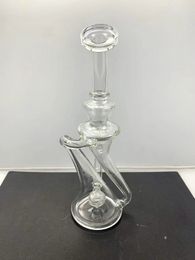 Catcher Catcher Water Bong Doble Tubo Dab Rig Hookahs Tuberías de agua Bongs de vaso Pugar el bong se puede personalizar o al por mayor mediante mensaje privado14 mm de 18 mm 10 mm