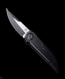 Asheville Steel Paragon Phoenix Knife Black 38quot Twotone Satin de Blade Aeronautical Aluminium Handle2063663