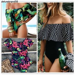 gucci burberry chanel versace fendi prada louis vuitton balmain dolce gabbana Вы Ashgaily Black Lace Floung Off Bassuits à l'épaule Femmes Sexy BodySuit Monokini Maillot de bain R