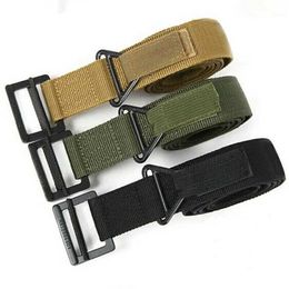 Accesorios de cenizas Nuevos nylon al aire libre Cinturón de hombre táctico Black Diseñador Black Diseñador CQB Cantelón Cinturón diario de entrenamiento de escalada J240506