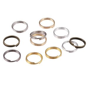 50-200Ps/lot 4-20mm Gold Rhodium Open Jump Rings Double Loops Split Rings Connectors For DIY Jewelry Making Findings Accessories Jewelry MakingJewelry Findings