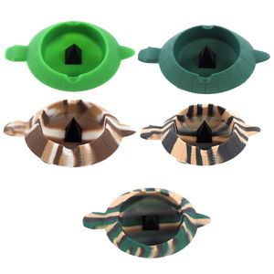 Asstray rookaccessoires siliconen schildpad vorm asvanger dienblad voor rookpijpen asbakken gemakkelijk te reinigen