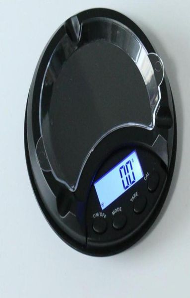 Cenicero báscula de peso balanza electrónica Digital báscula de joyería para el hogar pantalla LCD de cocina 500g01g 200g001g6803729