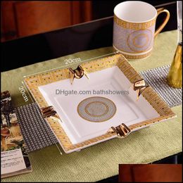 Asbakken Handgemaakt Creatief Gepersonaliseerde Diy Klassiek Brief Merk Asbak Woonkamer Kantoor Luxe Decoratie Asbak Schip Drop Deliv Dhjg1