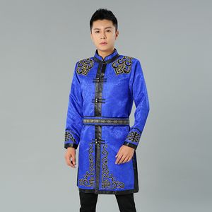 Costume vintage d'asie pour la vie quotidienne, vêtements ethniques traditionnels pour hommes, Costume tang, haut mongol oriental, veste masculine