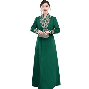Robe de soirée longue asiatique nouveau style coréen vêtements moderne Hanbok femme vintage motif ethnique Costume robe élégante pour femmes