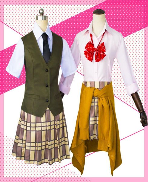 Taille asiatique Japon Anime Citrus Aihara Yuzu Aihara Mei Girl Cosplay Party Uniforme Costume complet Set1030480