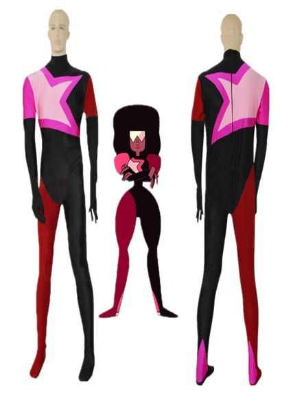 Tamaño asiático Japón Anime Granate Steven Universe Cosplay Disfraz de Halloween Lycar Spandex Fiesta Zentai Mono Body9402801