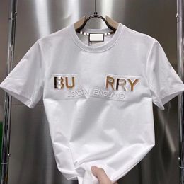 Tamaño asiático L-5XL Camiseta de diseñador Camiseta casual MMS con top de manga corta con estampado de monograma para la venta Ropa de hip hop de lujo para hombre # 009