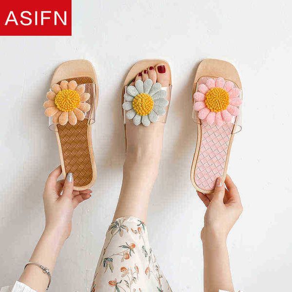 Asifn Version Coréenne Nouvelles Pantoufles Femme Mode D'été AllCompetition Tridimensionnel Dans Le Style Sandales Plat Pantoufles Antidérapantes J220716