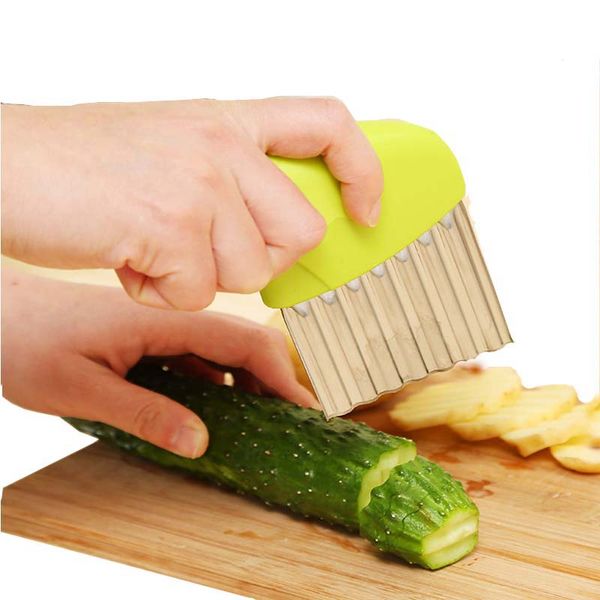 Coupe-légumes multifonction créatif coupe-légumes en acier inoxydable coupe-légumes carotte trancheuse pomme de terre couteau ondulé outils de cuisine