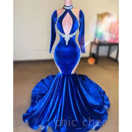 Aso Ebi Zeemeermin Arabisch Kant Galajurk Rotaal Blauw Satijn Avond Formeel Feest Tweede Receptie Verjaardag Verlovingsjurken Jurken Robe De Soiree ZJ es