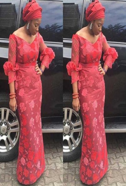 ASO EBI V Neck Prom Vestes