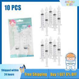 Aspirateurs # Angku 8 / 10pcs Syringe bébé irrigateur nasal Aspirateur nasal kit portable pour le nourrisson de nez pour nouveau-né pour les nouveau-nés