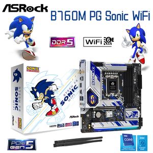 Carte mère ASRock B760M PG SONIC WiFi LGA 1700 prise en charge Intel 13e et 12e génération DDR5 128 go 7200 (O.C.) MHz carte mère de bureau nouveau