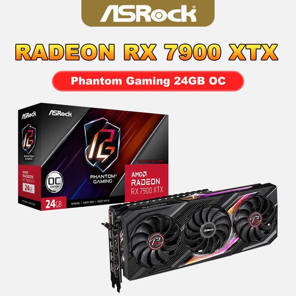 ASROCK nouveau AMD Radeon RX 7900 XT RX7900XT 20GB 24GB carte graphique jeu 320 bits RX7900XTX cartes vidéo AMD GPU placa de vidéo