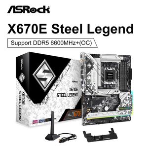 ASROCK Nieuwe X670E Steel Legend WiFi 6E ATX Socket AM5 AMD X670 DDR5 6600 (OC) MHz M.2 2.5GbE 128G Ondersteuning Ryzen 7000 Moederbord