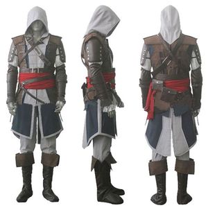 Assassin's Creed IV 4 zwarte vlag Edward Kenway cosplay kostuum hele set op maat gemaakte Express 2815