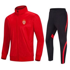 Association Sportive de Monaco Chándales para hombres Ropa de fútbol Uniforme Chaqueta de fútbol Ropa deportiva Entrenamiento deportivo de secado rápido Runn284N