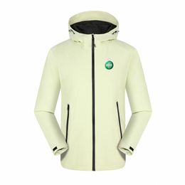 Association Sportive de Saint-Etienne Heren vrijetijdsjack Outdoor bergbeklimmen jassen Waterdicht warm lente-uitje Jassen Voor sport Heren Dames Wandeljack