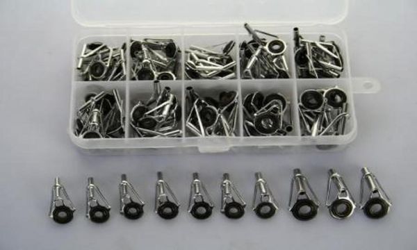 Surtido de 90 piezas de piezas de caña de pescar, puntas, kits de reparación de acero inoxidable Gunsmoke9155721