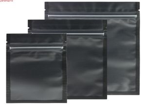 Sacs à fermeture éclair mat, tailles assorties, transparent, noir, noir, 100 pièces, emballage plat en plastique PE, Baggoods4438852