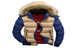 Asstseries Men39s vestes d'hiver 4XL 5XL épais à capuche col de fourrure Parka hommes manteaux décontracté rembourré Men39s vestes hommes vêtements 1770409