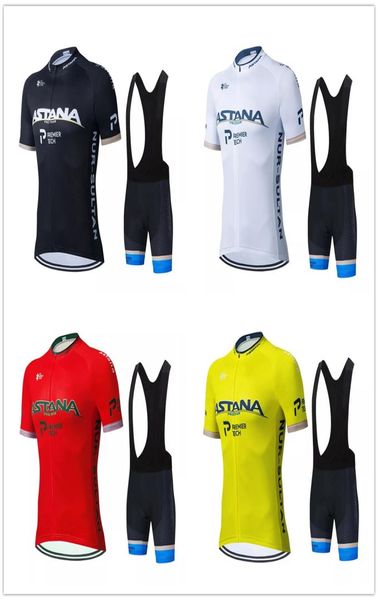 ASTANA Ropa de ciclismo 2021 Pro Team Men039s Conjunto de camiseta de ciclismo de verano Transpirable Manga corta Bicicleta Jersey Bib Shorts Traje 5400372