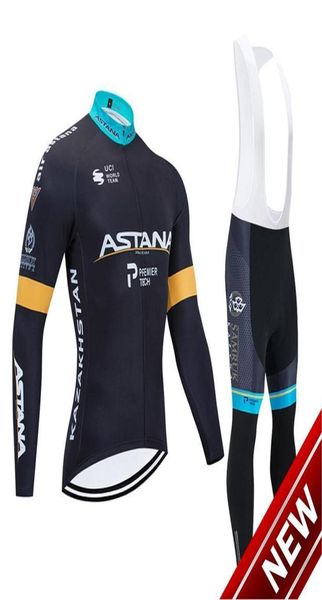 Astana Winter Cycling Jersey 2021 Pro Team Men Mujeres Mujeres Térmicas Flanado Ciclismo MTB Bike Jersey Bab Bib Kit ROPA Ciclismo 3435442