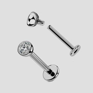 ASTM 36 Labret oor Helix tragus kraakbeen hengsten 18G 16G 14G Monroe Lip piercing sieraden 240110