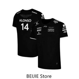 Camisetas del equipo Aston Martin 2023 F1, piloto de carreras español Fernando Alonso 14 y Stroll 18, gran oferta, camisetas 3D para niños B4H