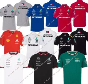 Aston Martin Heren T-shirts Jersey Mercedes Alonso T-shirt F1 2024 Officieel Heren Fernando Alonso T-shirt Formule 1 Racing Suit F1 Shirt MOTO Moto